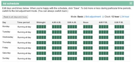 ad-scheduling Ad Scheduling Timetable